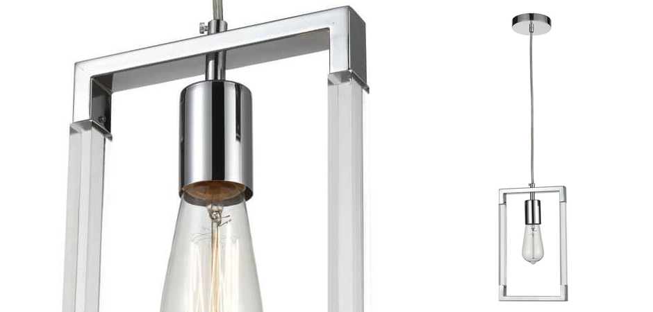 Подвесной светильник Transparent Strips Chromium One Подвесной светильник Transparent Strips Chromium One - Loft-Concept в Перми