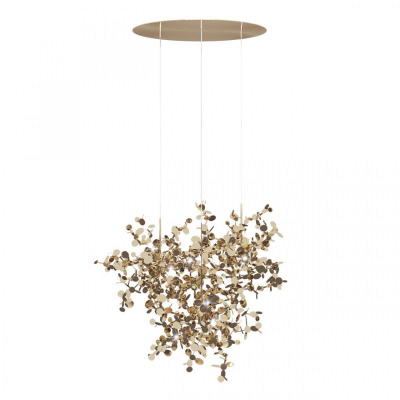 Люстра Terzani Argent Suspension Gold Pendant lamp диаметр 85 Золотой в Перми | Loft Concept 