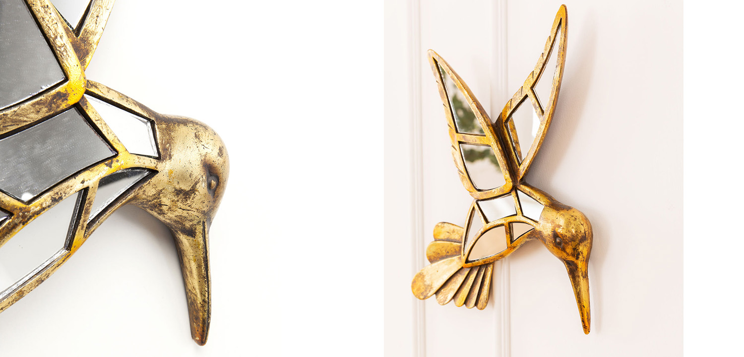 Аксессуар на стену Зеркальный колибри - фото