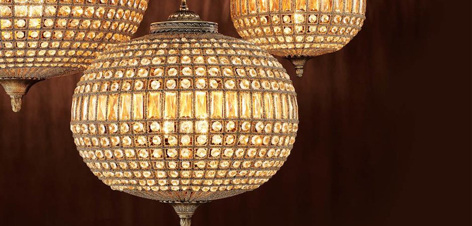 Люстра Chandelier Kasbah Oval M Brass Люстра Chandelier Kasbah Oval M Brass - Loft-Concept в Перми