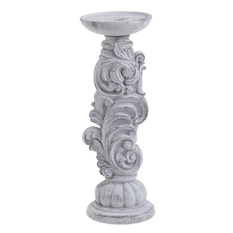 Подсвечник Pattern Candlestick Серый в Перми | Loft Concept 