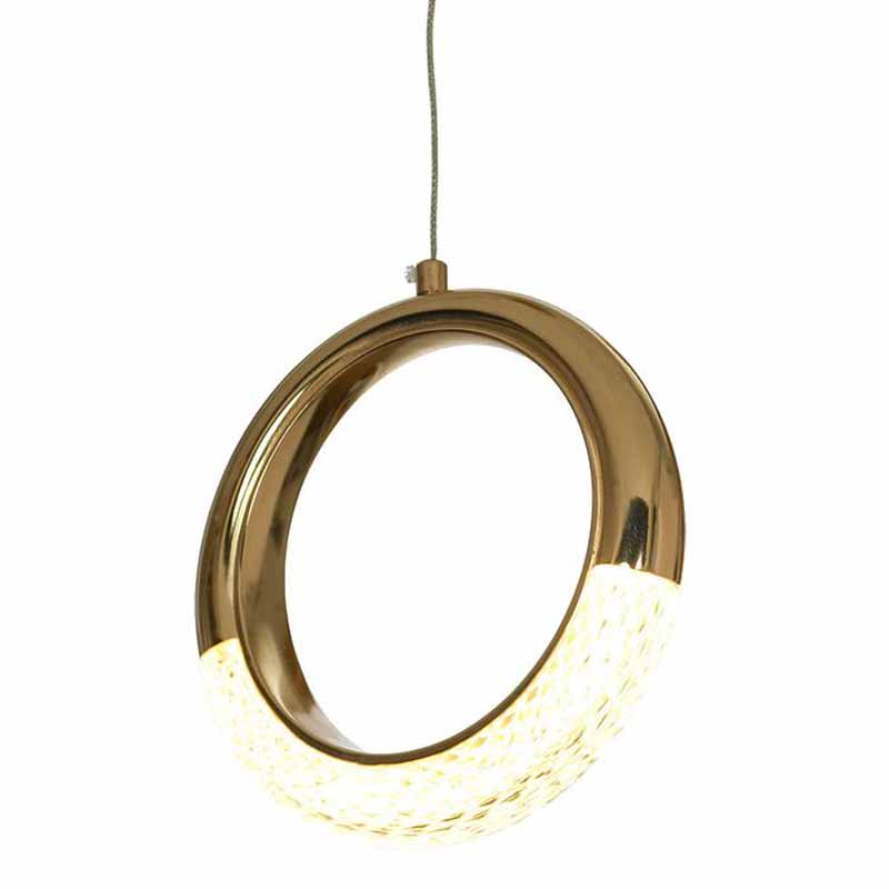 Подвесной светильник Jeziel Ring Hanging lamp Глянцевое золото в Перми | Loft Concept 