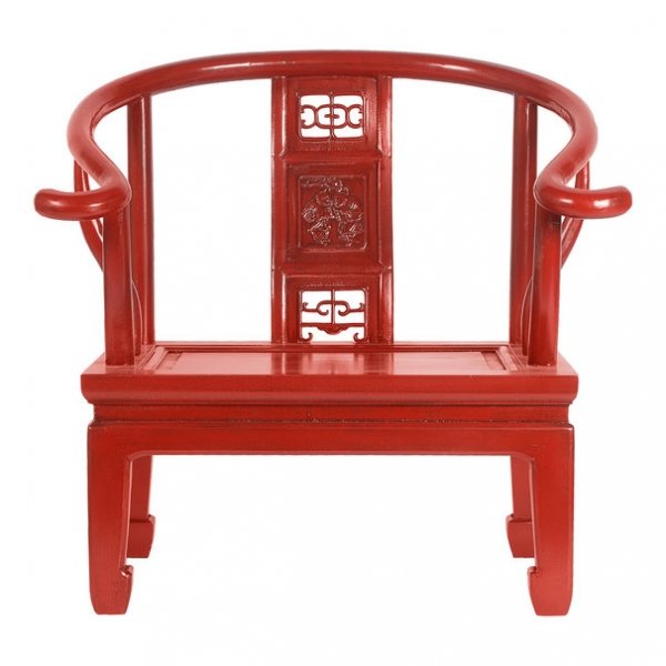 Кресло для медитации Chinese Armchair Red Красный в Перми | Loft Concept 