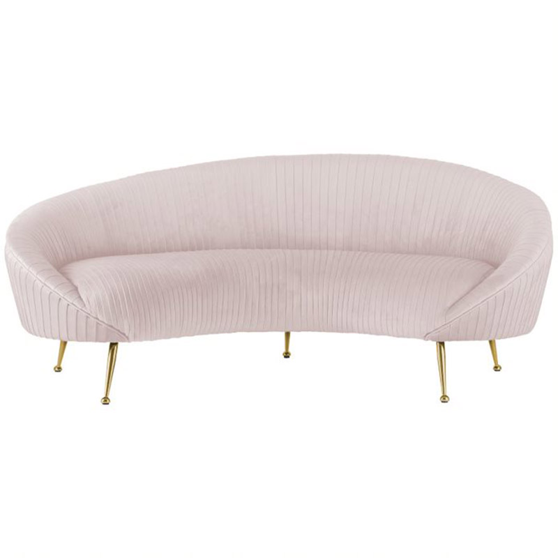 Диван Pebernat Lounge Sofa light pink Золотой Розовый пастельный в Перми | Loft Concept 