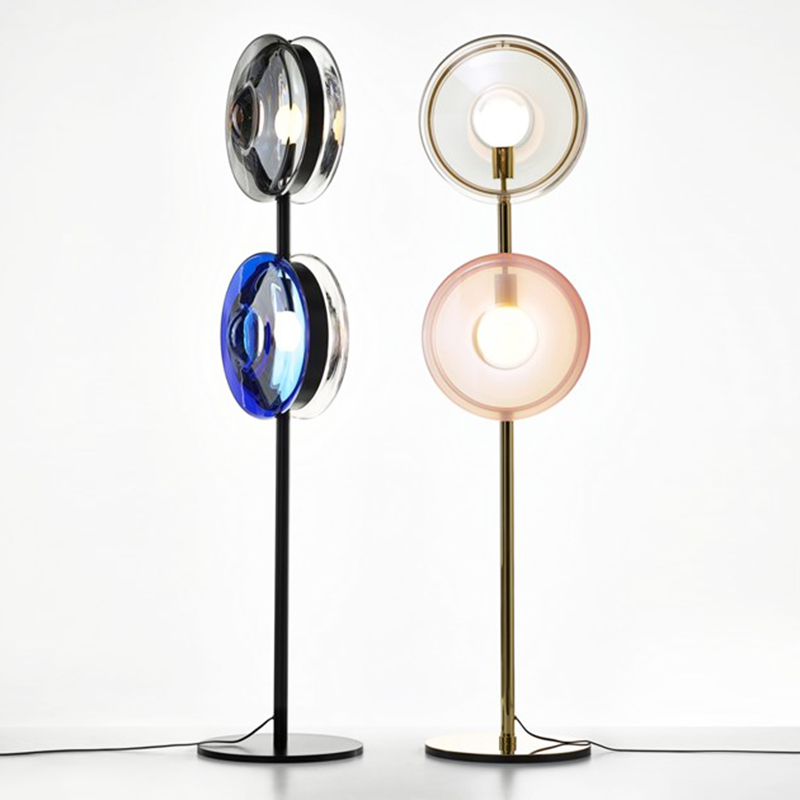 Торшер Bomma Orbital floor lamp Латунь Серый Синий Прозрачный Розовый (Rose) Черный в Перми | Loft Concept 