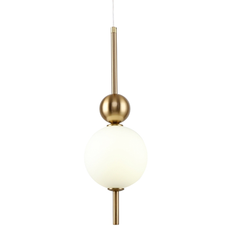 Подвесной светильник PEARLS SUSPENSION Белый Латунь в Перми | Loft Concept 