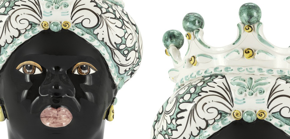 Ваза VASE MORO LADY CROWN turquoise Ваза VASE MORO LADY CROWN turquoise - Loft-Concept в Перми