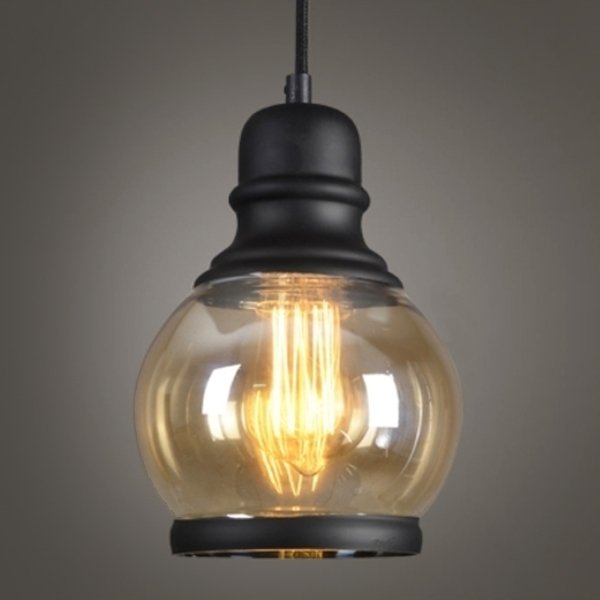 Подвесной светильник Loft Smoke Glass Pendant #2 Черный в Перми | Loft Concept 