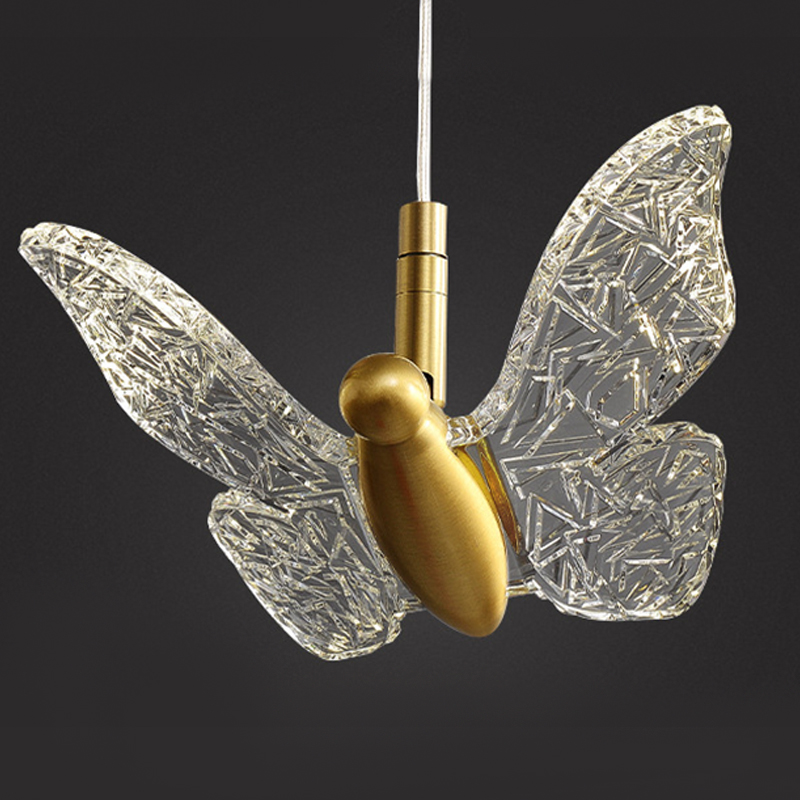 Butterfly Pendant Lamp H Прозрачный Латунь в Перми | Loft Concept 