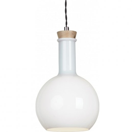 Подвесной светильник Glass Bottle Light 3 Белый в Перми | Loft Concept 