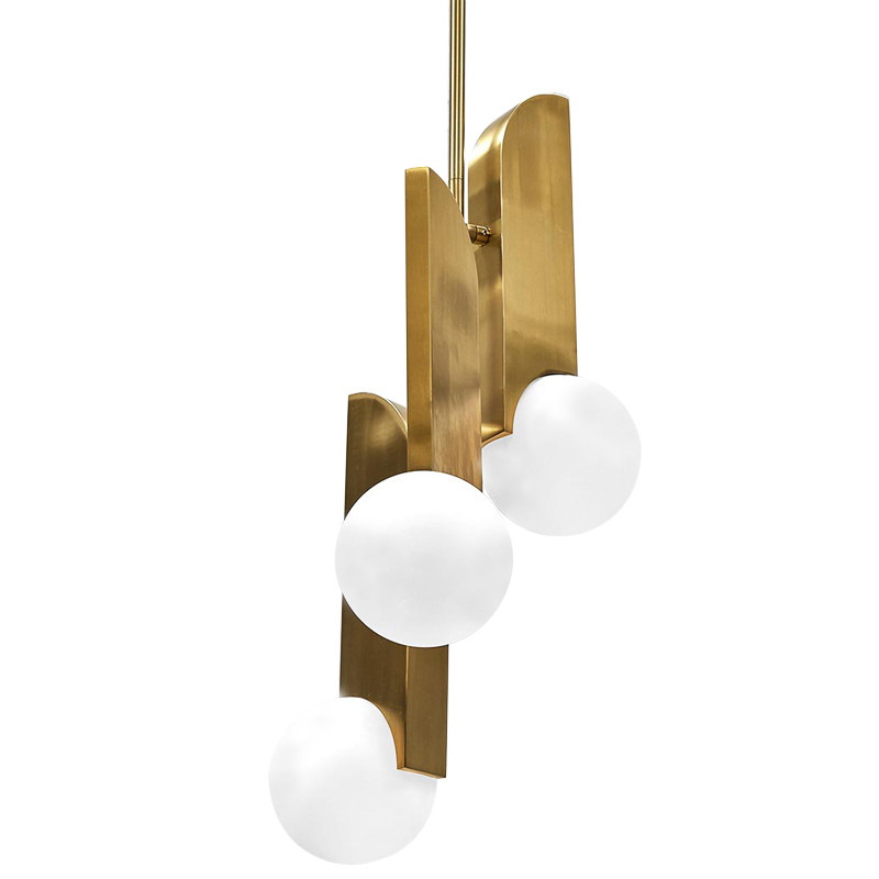 Подвесной светильник Harvir Hanging Lamp Золотой Белый в Перми | Loft Concept 