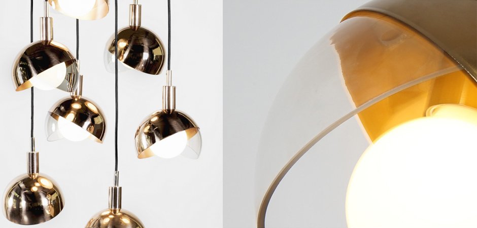 Подвесной светильник Half Closed Balls Подвесной светильник Half Closed Balls - Loft-Concept в Перми