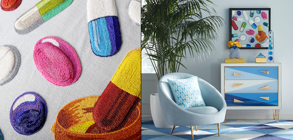 Панно Jonathan Adler HAPPY PILLS BEADED WALL ART Панно Jonathan Adler HAPPY PILLS BEADED WALL ART - Loft-Concept в Перми