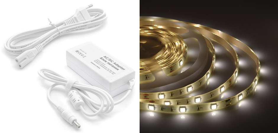 Комплект светодиодной ленты 7,2W/m 30LED/m 5050SMD 5M Комплект светодиодной ленты 7,2W/m 30LED/m 5050SMD 5M - Loft-Concept в Перми