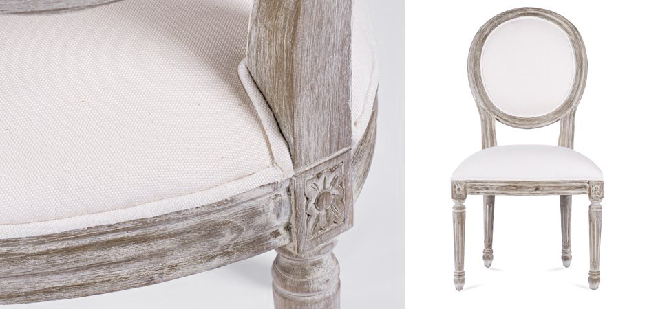 Стул REGENCY MEDALLION CHAIR Avory Linen Стул REGENCY MEDALLION CHAIR Avory Linen - Loft-Concept в Перми