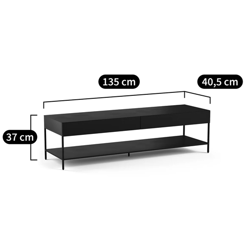 ТВ-тумба из металла с 2-мя ящиками Kelsey Metal TV Stand в Перми