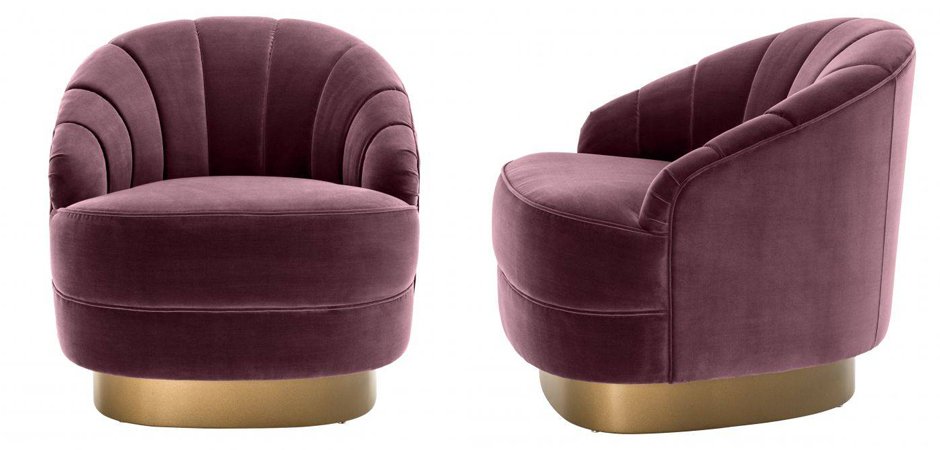 Кресло Eichholtz Chair Hadley Purple Кресло Eichholtz Chair Hadley Purple - Loft-Concept в Перми