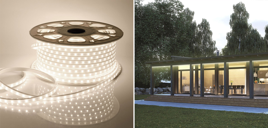 Комплект светодиодной ленты 6W/m 60LED/m 2835SMD теплый белый 5M Комплект светодиодной ленты 6W/m 60LED/m 2835SMD теплый белый 5M - Loft-Concept в Перми