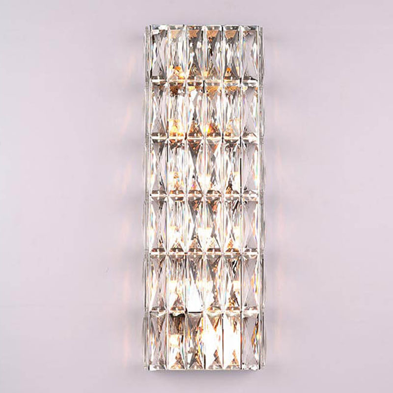 Бра Crystal Regena Chrome Wall Lamp 12 Хром Прозрачный (Transparent) в Перми | Loft Concept 