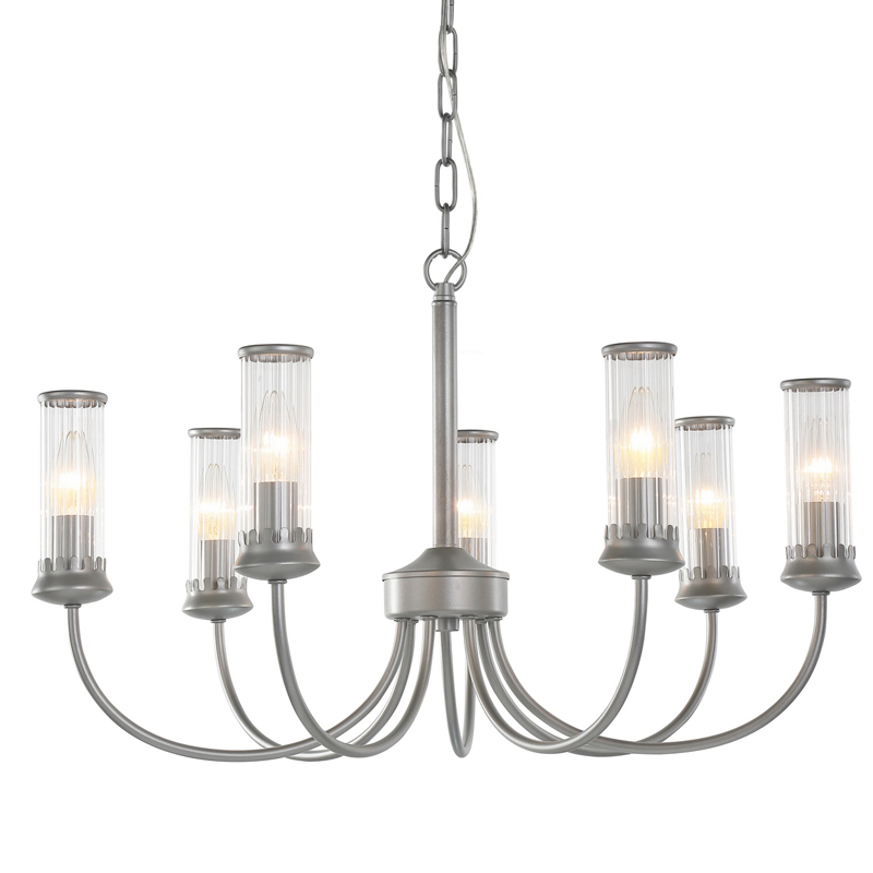 Люстра Morgane Chandelier silver 66 Серебряный Прозрачный в Перми | Loft Concept 