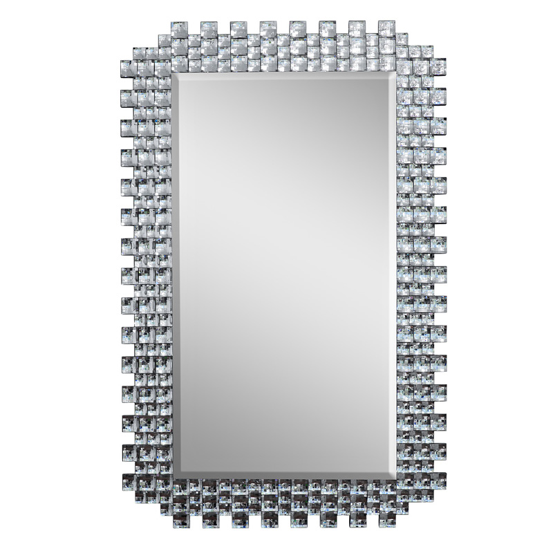 Зеркало Lasre Glitter Squares Mirror  в Перми | Loft Concept 