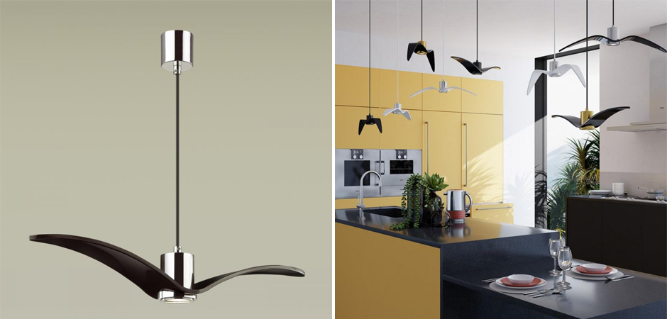 Подвесной светильник Seagull Scope Chrome черный Подвесной светильник Seagull Scope Chrome черный - Loft-Concept в Перми