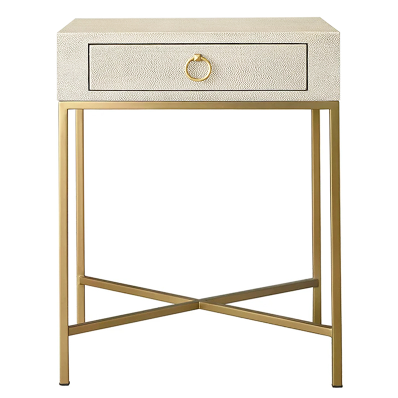 Gaston Stingray Texture Ivory Side Table Приставной стол скат Золотой ivory ( слоновая кость ) в Перми | Loft Concept 