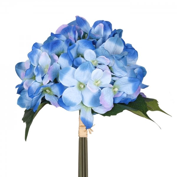 Декоративный искусственный цветок Blue Hydrangea Синий Зеленый в Перми | Loft Concept 