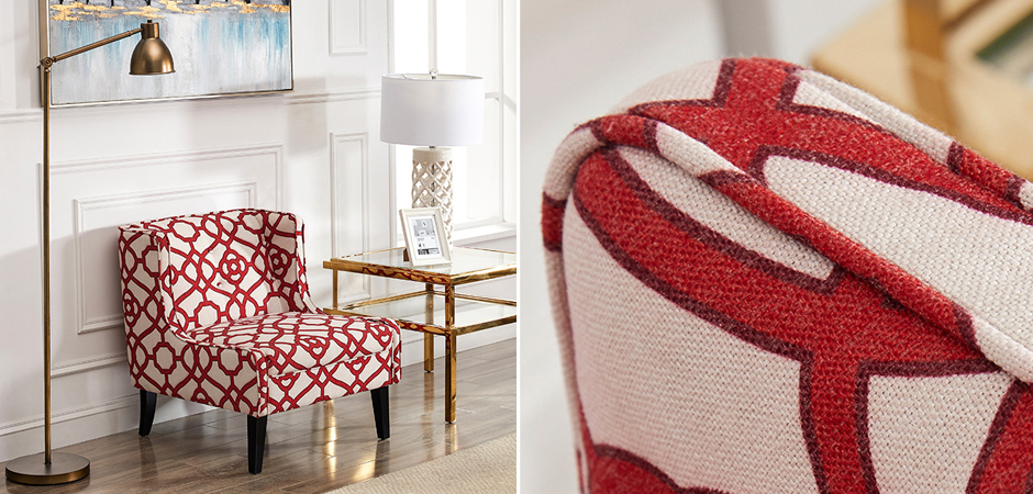 Кресло Red and White Ornament Кресло Red and White Ornament - Loft-Concept в Перми