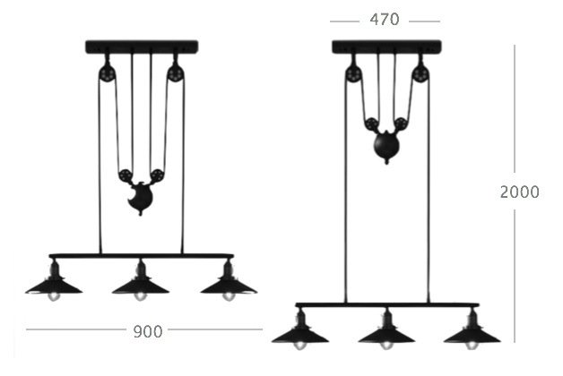 Люстра Loft Cone Pendant Balance Line 3 в Перми