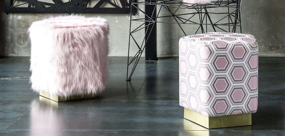Пуф Hexagon Pink Geometry - Loft-Concept в Перми
