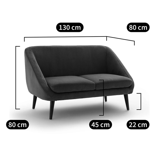 Двухместный диван с обивкой из велюра Belanger Sofa в Перми