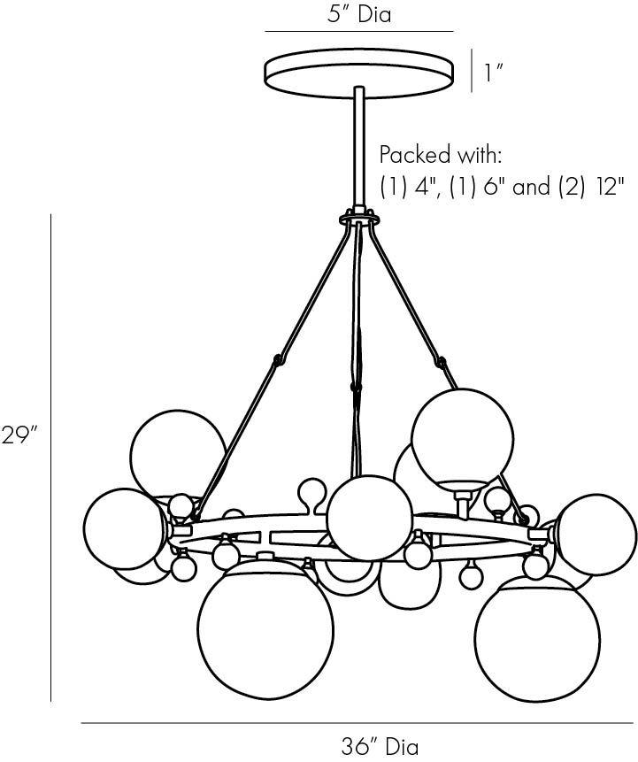 Люстра Arteriors TROON ROUND CHANDELIER в Перми