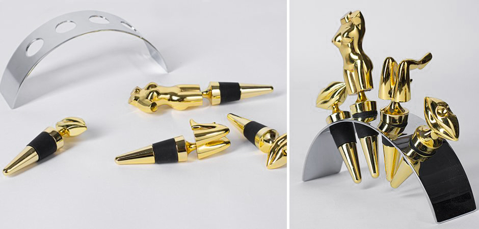 Набор пробок для бутылок ACOLYTE WINE STOPPER - Loft-Concept в Перми