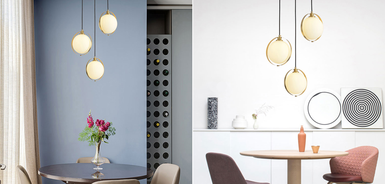 Люстра на кольцевом каркасе POISE 3 Сircle - фото