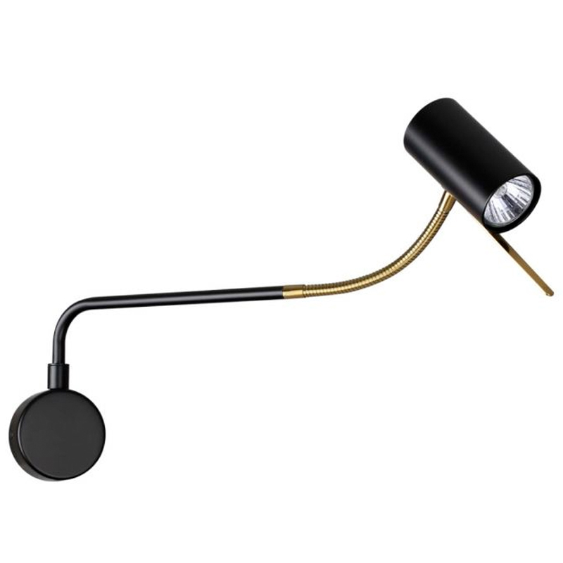 Гибкое бра Trumpet Wall Lamp Брозна Бронза Черный в Перми | Loft Concept 