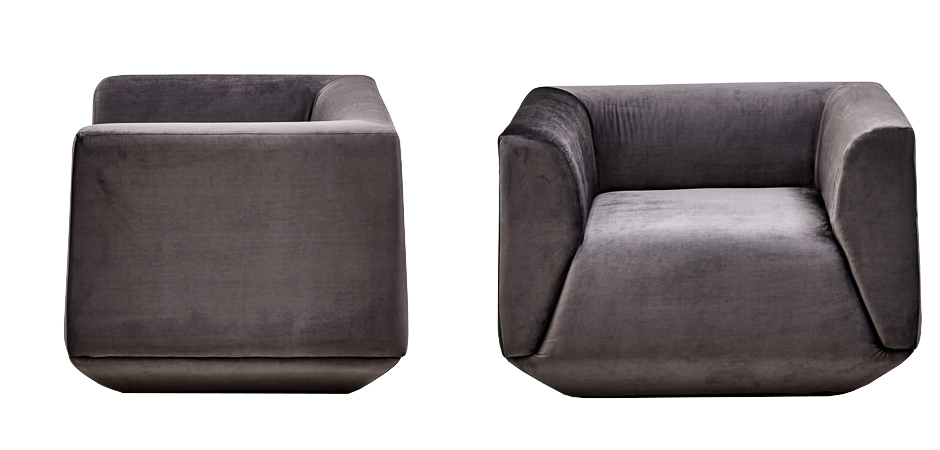 Armchair Cube Gray Lilac Большое Кресло Куб Armchair Cube Gray Lilac Большое Кресло Куб - Loft-Concept в Перми