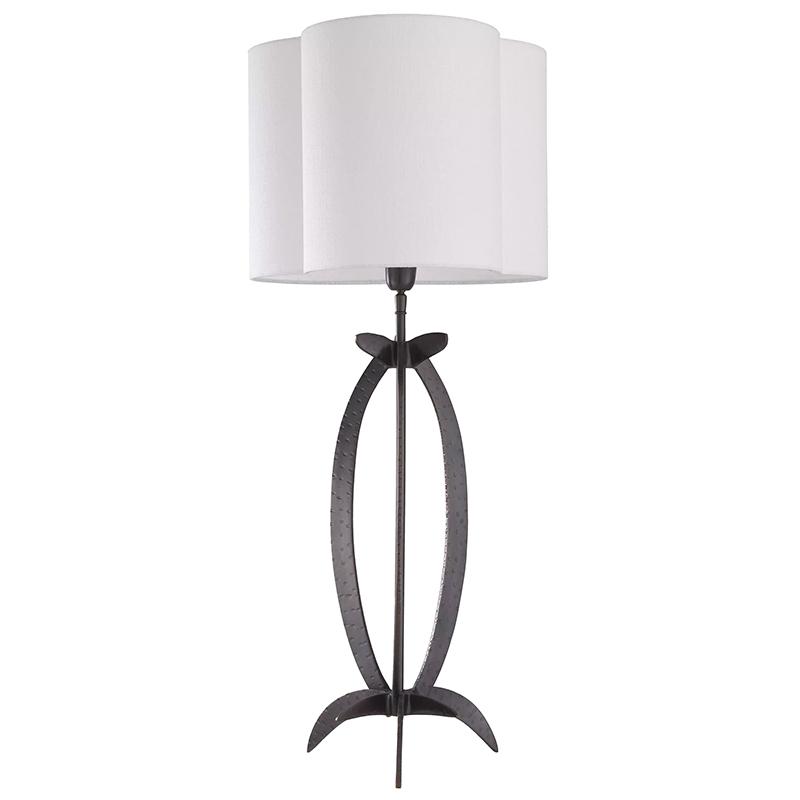 Настольная лампа Eichholtz Table Lamp Luciano Черный Белый в Перми | Loft Concept 