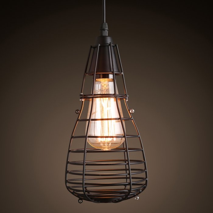 Подвесной светильник Pear Cage Pendant Черный в Перми | Loft Concept 