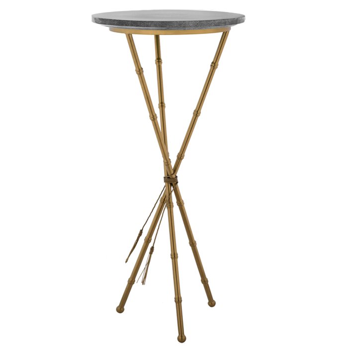 Green Stingray Skin Side Tables Gray Серый Золотой в Перми | Loft Concept 