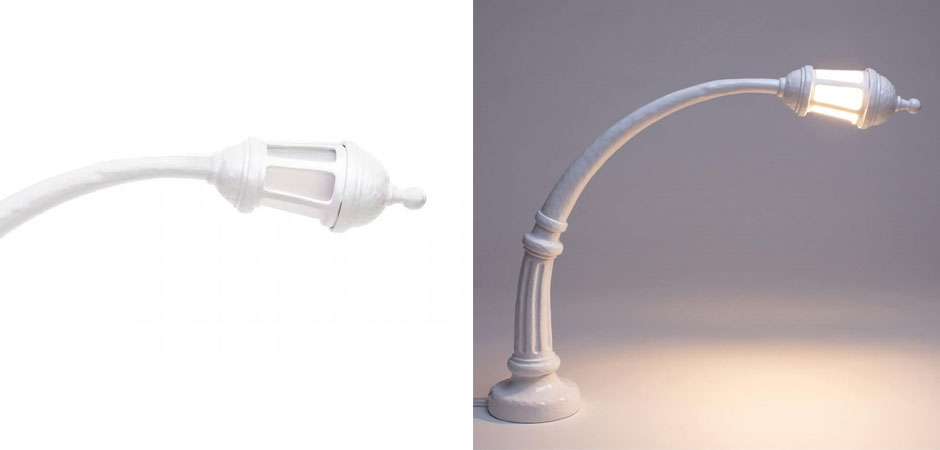Настольная лампа Seletti Street Lamp White Настольная лампа Seletti Street Lamp White - Loft-Concept в Перми