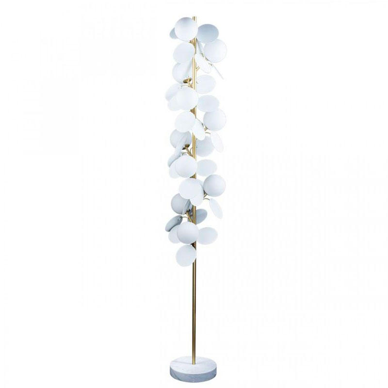 Торшер MATISSE Floor Lamp White Золотой Белый в Перми | Loft Concept 