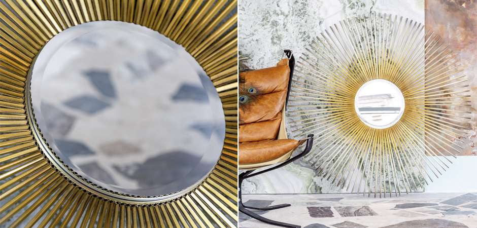 Зеркало Sun Circle Mirror Зеркало Sun Circle Mirror - Loft-Concept в Перми