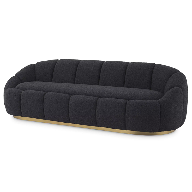 Диван Eichholtz Sofa Inger Black Черный Латунь в Перми | Loft Concept 