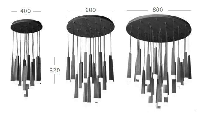 Люстра Wooden Glowworm Round в Перми