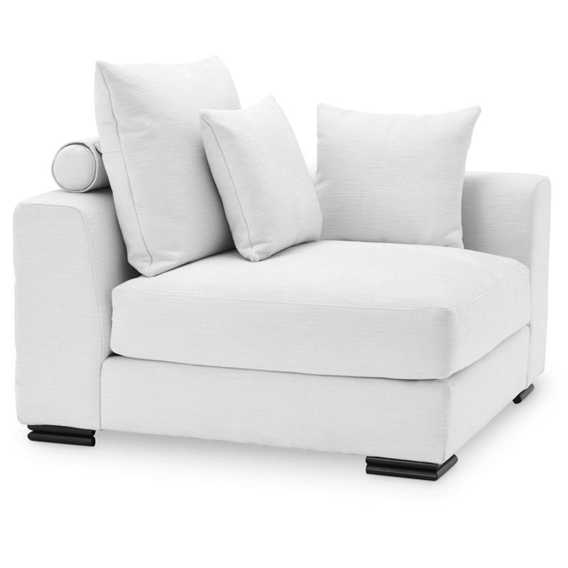 Диван Eichholtz Sofa Clifford Corner white Белый Черный в Перми | Loft Concept 