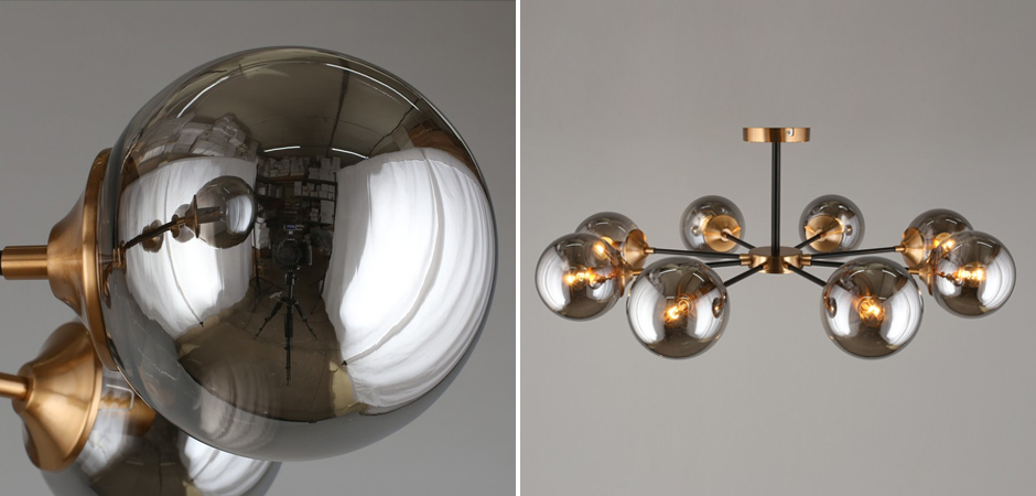 Потолочный светильник Smoky Sphere Black Потолочный светильник Smoky Sphere Black - Loft-Concept в Перми