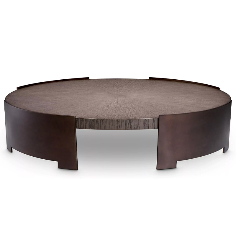 Кофейный стол Eichholtz Coffee Table Quinto Коричневый Темная бронза винтаж в Перми | Loft Concept 