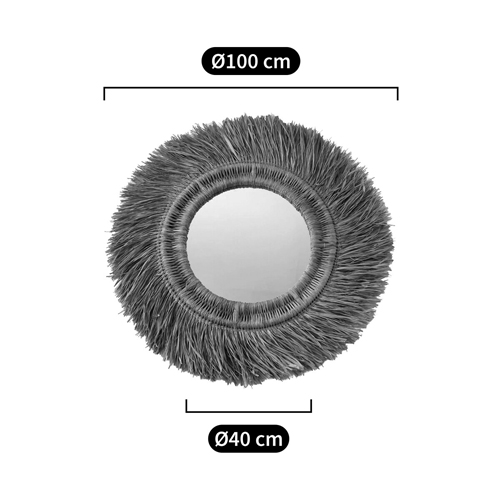 Зеркало из ротанга и сизаля WICKER MIRROR 100 в Перми