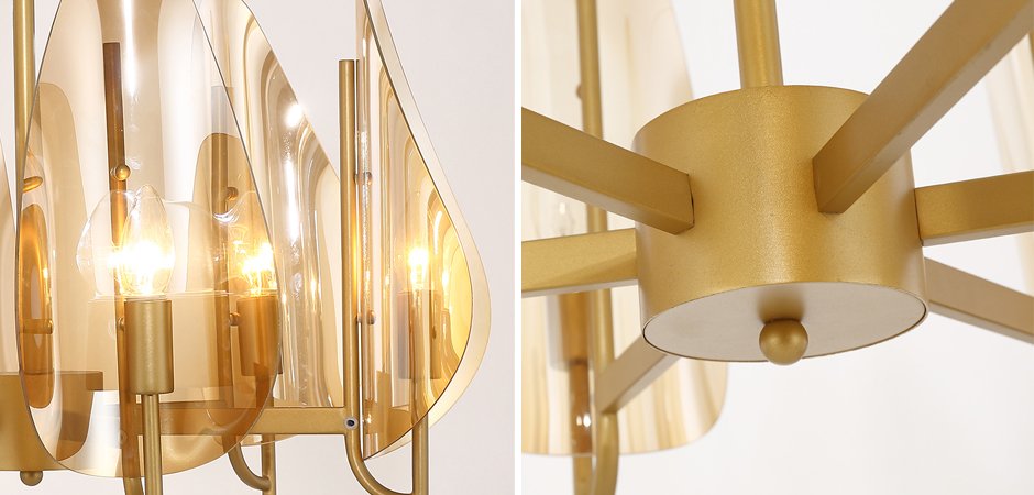 Люстра Chandelier Max Ingrand Fontana Arte Amber glass Люстра Chandelier Max Ingrand Fontana Arte Amber glass - Loft-Concept в Перми